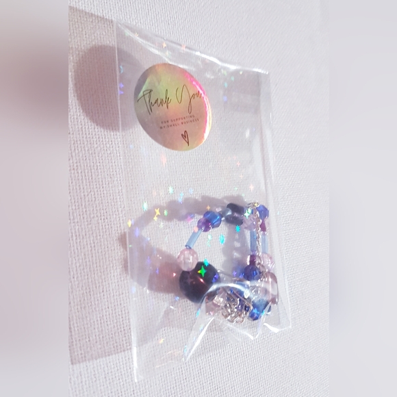 Enchanted Bracelet Purple Adjustable Clasps Handmade Novelty Jewelry - Picture 6 of 16